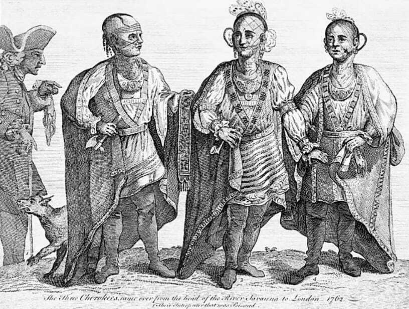 Cherokee Chiefs in London in 1762